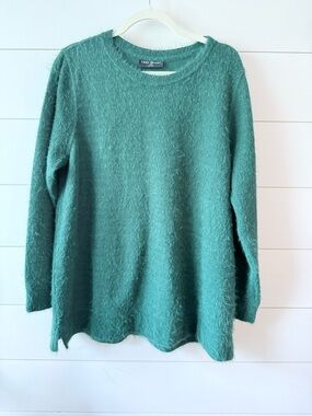 Lane Bryant Green Soft and Cozy Crewneck Sweater Plus Size 14/16